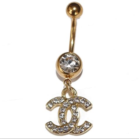 chanel keyring|chanel belly button rings.